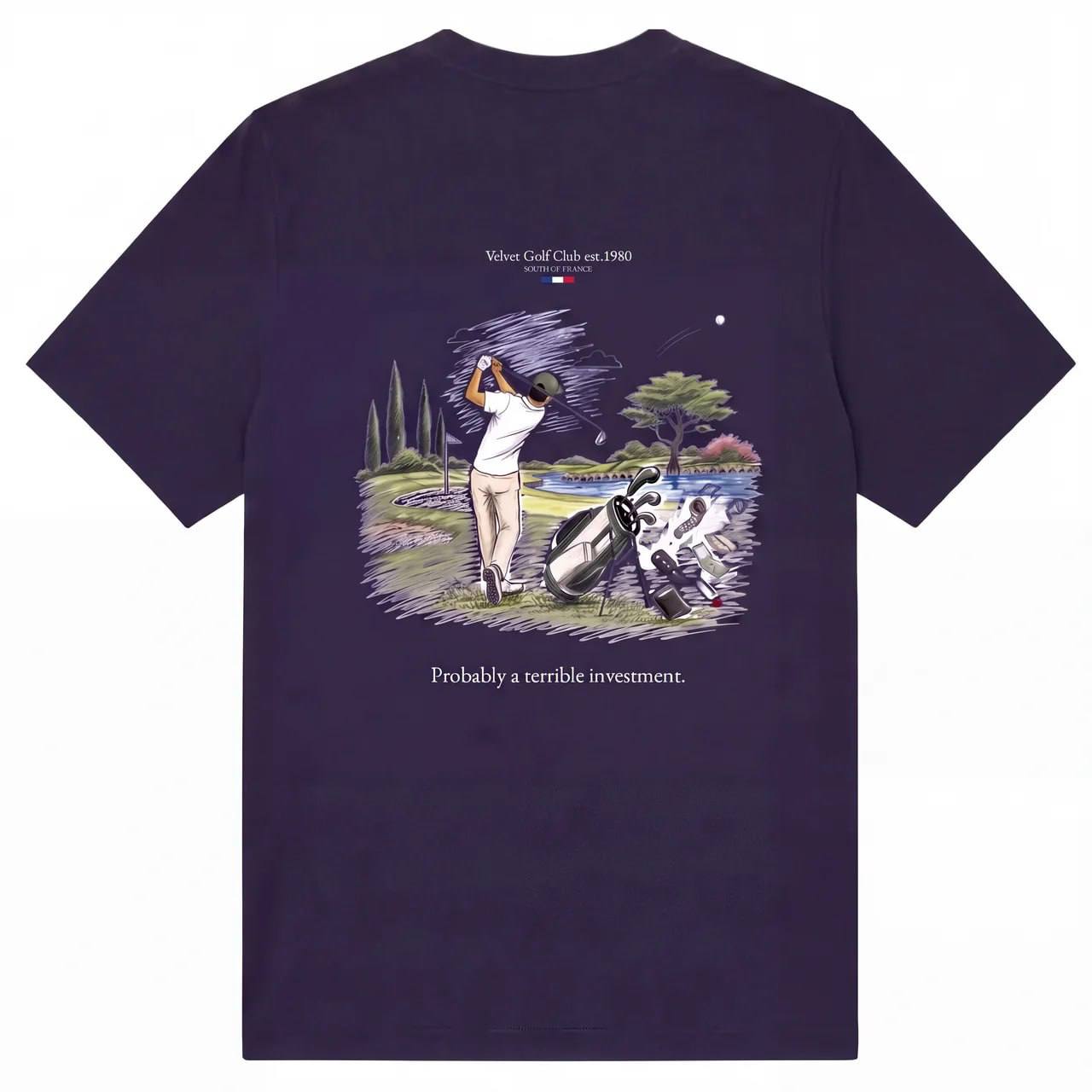 Velvet Golf Club Tee "Navy" — футболка